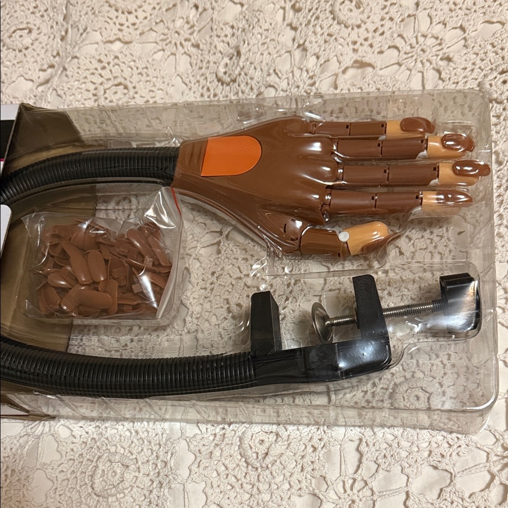 Brown Practice Hand for Nail Art